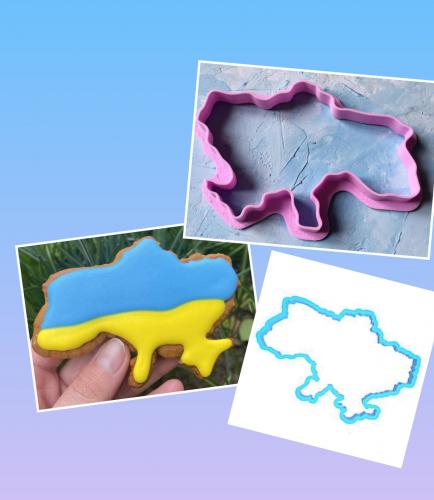 Вырубка пластик Карта Украины
